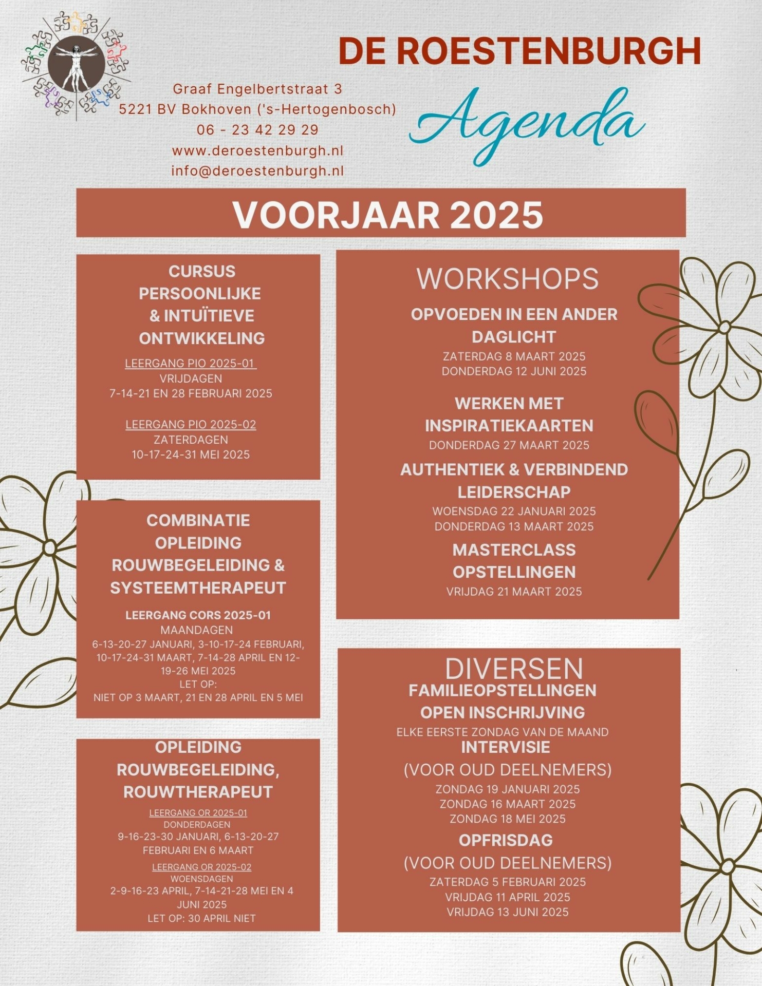 Agenda voorjaar 2025